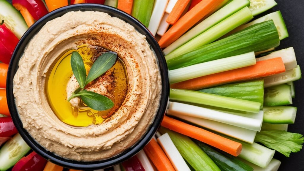 Hummus and Veggie Sticks