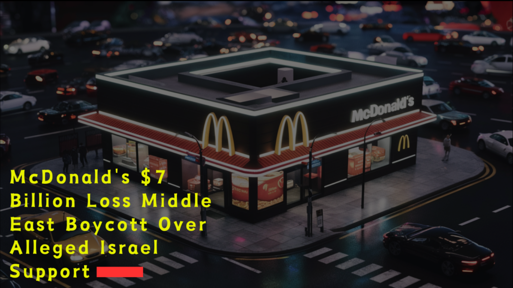 Mcdonald's Announced a Loss of $7 Billion in the Middle-East